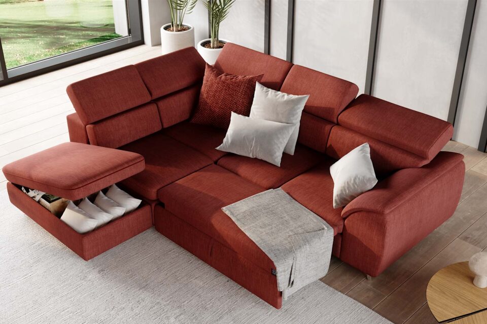 Divano angolare Vespro Red