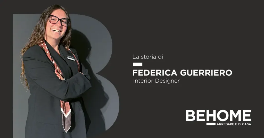 Federica Guerriero, interior designer e arredatrice senior all'interno dello showroom di arredamento BEHOME ad Avellino.